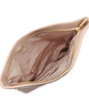 Bombe Fold-Over Clutch Bag, Light Oak