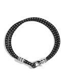 Chevron Two-Row Bracelet in Black