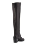 VIP Leather Over-The-Knee Boot, Black