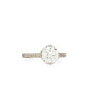 Estate Edwardian Basket Diamond Solitaire Ring, Size 7.25