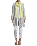 Double-Face Linen/Cotton Long Jacket 