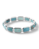 Wonderland Silver Brick Bangle
