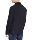 Lightweight Water-Resistant Zip Jacket, Navy