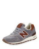 Classic 1300 America Undiscovered Suede/Leather Sneaker, Steel/Brown