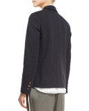 Crystal-Crest Felpa Jacket, Dark Gray