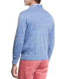 Lightweight Wool-Linen V-Neck Sweater
