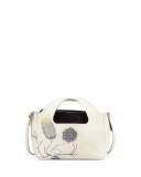 Two for One 10th Floral Tote Bag, White Multi
