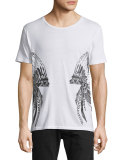 Headdress-Graphic Short-Sleeve T-Shirt, White