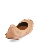 Jolie Logo Ballerina Flat, Royal Tan