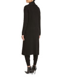 Cashmere-Blend Maxi Cardigan, Black