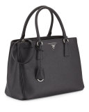 Saffiano Gardener's Tote Bag, Black (Nero)