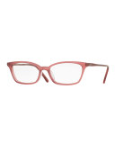 Scarla Cat-Eye Optical Frames, Raspberry