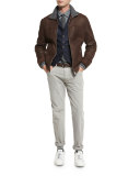 Chalk-Stripe Wool Waistcoat
