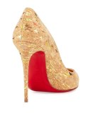Pigalle Follies Cork 100mm Red Sole Pump
