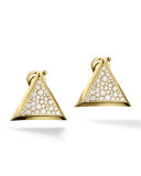 Triangoli Pavé Diamond Stud Earrings