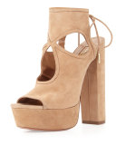 Sexy Thing Platform Sandal, Biscotti