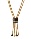 Msanii Long Bronze Tassel Necklace