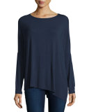 Long-Sleeve Asymmetric Tee