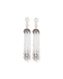Vitality Diamond & Moonstone Tassel Earrings