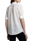 Pinot Rolled-Sleeve Blouse