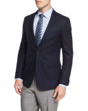 Roan Textured Modern-Fit Blazer, Navy