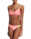 Zunzal Reversible Swim Top, Chino/Green