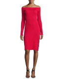 Life Is Real Off-The-Shoulder Dress, Salsa Red