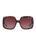 Chunky Gradient Square Sunglasses