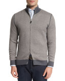 Reversible Full-Zip Jacket, Charcoal