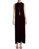 Ellen Sleeveless Mock-Neck Column Dress