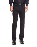 Five-Pocket Denim Jeans, Black