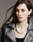 South Sea Pearl & Diamond Spacer Necklace, 18"