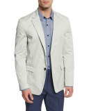 Simons Lenix Twill Sport Coat, Ivory