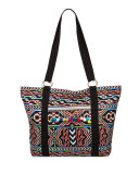 La Azteca Beach Tote Bag, Multicolor