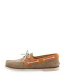 Gold Cup Authentic Original Boat Shoe, Tan/Orange