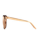 Square Two-Tone Sunglasses, Rose Gold