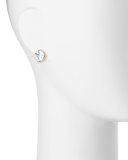 Bonhaire Diamond-Shaped Abalone Stud Earrings