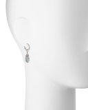 Pear-Shaped Labradorite Briolette Earring Charms with Diamonds