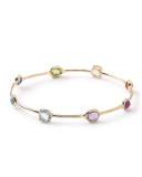 18K Rock Candy 8-Stone Bangle in Summer Rainbow