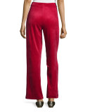 Velour Full-Length Jog Pants, Plus Size 