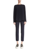 Opportunity Package Cropped Pants, Navy