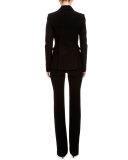 Fenice Two-Button Blazer, Black