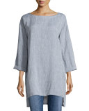 Long Yarn-Dye Tunic, Petite