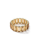 18k Gold Rock Candy Gelato Mini-Stone Vertical Ring, Cognac