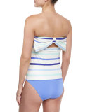 provincetown bow-back bandini swim top, adventure blue