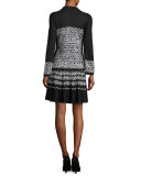 Long-Sleeve Geo Chic Top