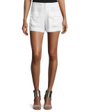 Ameya Front-Pocket Crepe Shorts