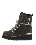 Attackit Leather Hiker Boot, Nero