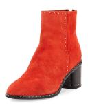Willow Studded Leather Ankle Boot