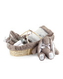 Ziggy Plush Gift Basket, Slate